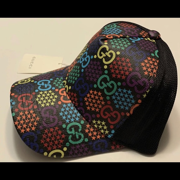 Gucci Hat - Gucci Psychedelic GG Designer Cap - Picture 7 of 7